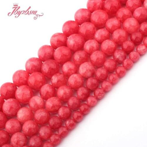6,8,10,12mm Smooth Round Beads Rhodonite Jades Stone Beads For DIY Necklace Bracelets Earring Jewelry Making 15" Free Shipping