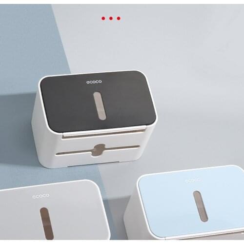 Tissue Holder Originality Semi Automatic Toilet Shower Room Waterproof No Holes Firm Wall Mounted