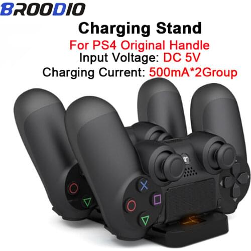 Dual Chargers USB Dual Charging Powered Dock Station Stand Charger ps4 Controller Dock For Joystick ps4 For Playstation 4 PS4