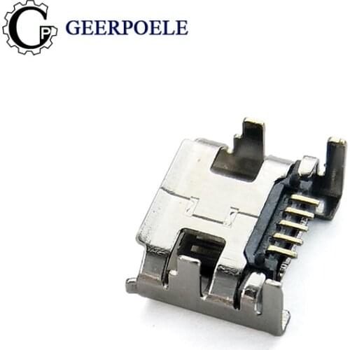 20 pcs/lot DIP 90 Degrees 4 Foor Micro USB Connector Plastic Shell Jack Tail Sockect Plug Terminals