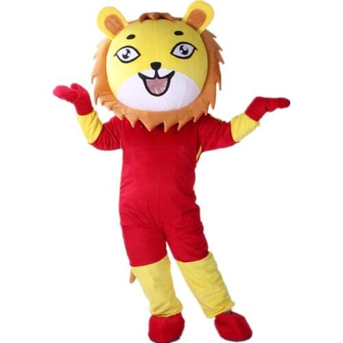 Lion King Mascot Costume Cartoon Animal Lion Mascot Costumes Custom Fancy Dress Anime Cosplay Kits for Halloween Party Events