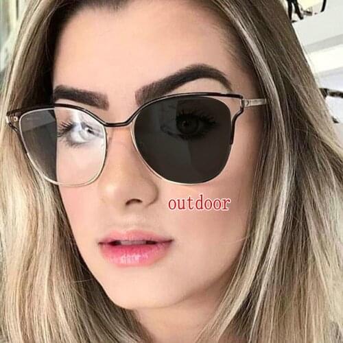Round Sun Photochromic Myopia Eyeglasses Optical Men student Finished Myopia Eyewear prescription Glasses Frame Goggles NX