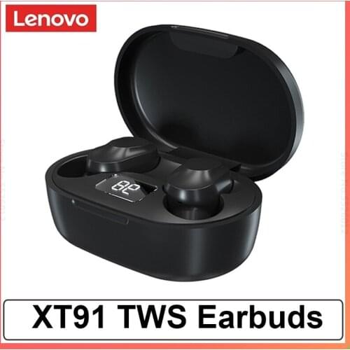 Lenovo XT91 TWS Wireless Bluetooth Earphone Touth Control Stereo With Mic Noise Cancelling Earbuds Sport Headset