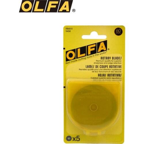 5Pcs OLFA olfa RB60-1/5 Hob Blade Round Blade 60MM Diameter 5 Pack
