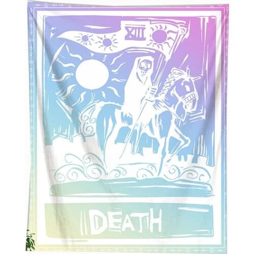 Toalha tarot wall cloth tapestrys wall hanging astrology decor tapiz grande death tarot card carpet wall