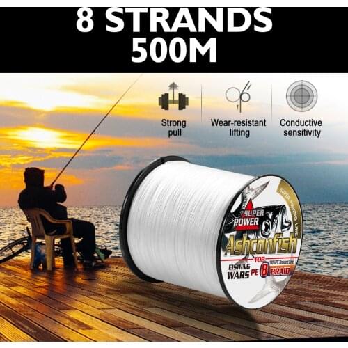 New Braided fishing line x8 Strands multifilament fishing lines 500M super strong pe line fishing tools for fishing thread weave