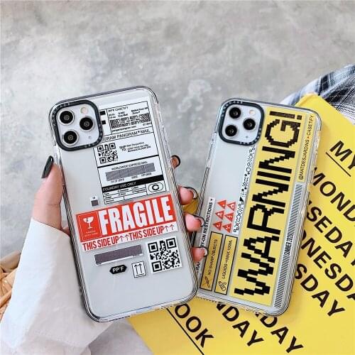 New Double Personal Label Fitted Phone Capa Case For iPhone 11Pro Max XR XS Max,Soft TPU Para Cover For iPhone SE(2020) 7 8 Plus