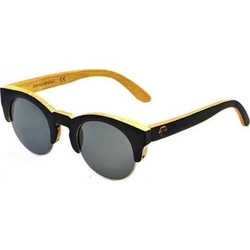 Polarized Sunglasses Bamboo Wood Gray Lenses Woody