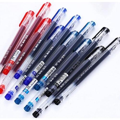 12Pcs Gel Ink Pen 0.38mm Student Stationery Office DIY Sketching Writing Tool