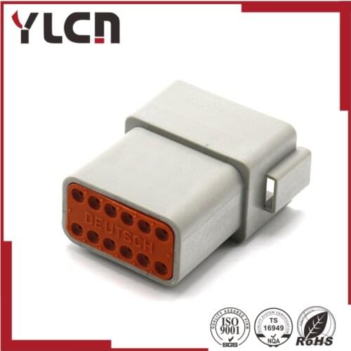 Style Twelve Pins Seal Waterproof Truck Connectors Plug Boot Adapter male AT-DT Type Connectors DT04-12P