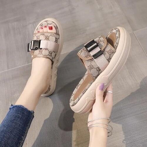 Womens Sandals High-quality Womens Slippers Thick-soled Increased Casual Sports Womens Shoes