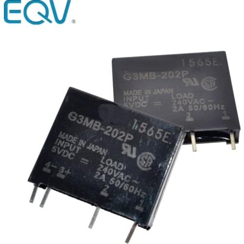 10 pcs G3MB-202P DC-AC PCB SSR In 5VDC,Out 240V AC 2A Solid State Relay