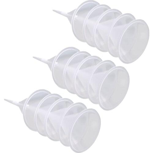 15 Pieces Wholesale Transparent Plastic Funnel Fill Liquid Water Home Kitchen Tool Kit Mini