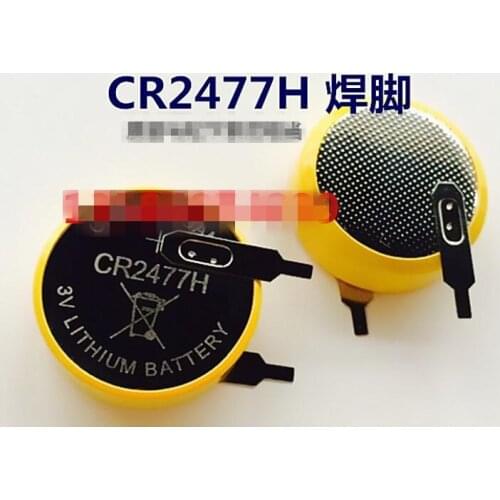 2PCS CR2477 3V 1350MAH lithium battery button battery CR2477H welding foot
