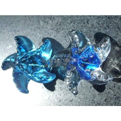 20PCS LOT FREE SHIPPING Wholesale starfish shape crystal cabinet knob,furniture knob,drawer knobs