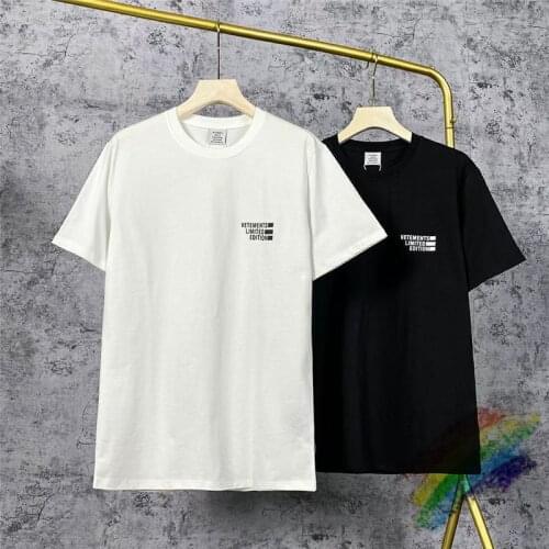 2021SS VETEMENTS LIMITED EDITION Tee Men Women High Quality VETEMENTS T-shirt VTM Tops Collar Tag