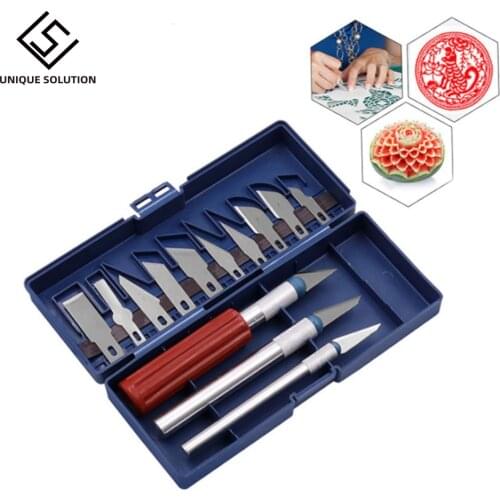 3D Printer Clean-up Accessories Tool Kit 13 Pieces Blades Knife Set 3D print Removal Tool Kit With Convenient Storage Case