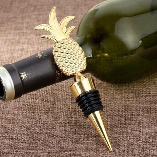 Pineapple Champagne Red Wine Bottle Stopper Vacuum Sealed Twist Valentines Wedding Favors Gift