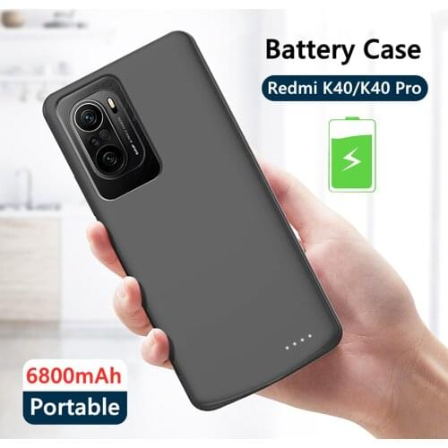 ZKFYS 6800mAh Slim Battery Charger Cases For Xiaomi Redmi K40 Pro Power Bank Charging Case For Redmi K40 Powerbank Battery Cover