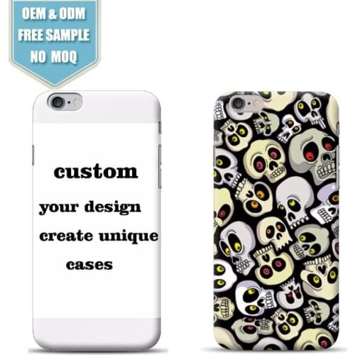Skull Heads Personalized Custom Photo Phone Case for iPhone 6 7 8 6plus 7plus x r Full Wrap Printing Cases Drop ship support