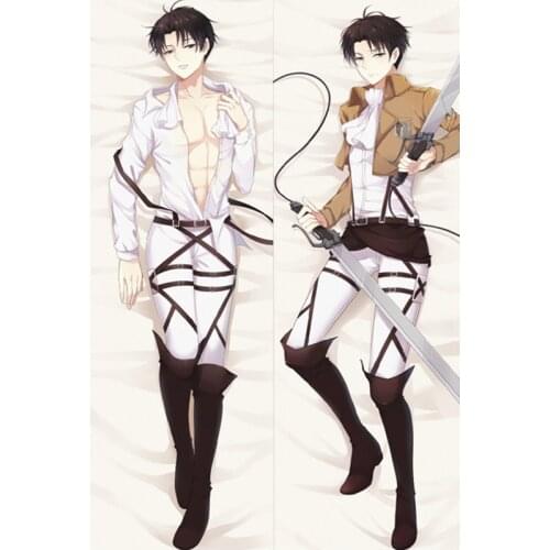 Anime Shingeki no Kyojin Attack on Titan Pillowcases Eren Jaeger Ackerman Rival Dakimakura Pillow Cover Hugging Body Pillow Case