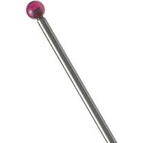 Cmm Touch Probe Stylus Ceramic Stem M4 Thread 3mm Tip 50mm Long A-5003-3680 Ceramic And White Steel Rod Material