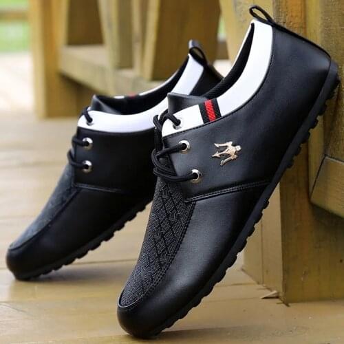 2021 Breathable Non-Slip Mens Driving Shoes Summer New Breathable Mens Peas Shoes British Sports Shoes