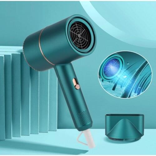 Electric Hair Dryer Cold Hot Wind Hammer Blower Cooling Heating Air Hair Protective Dryer Blue Light Quick Dry Hair Styling Tool