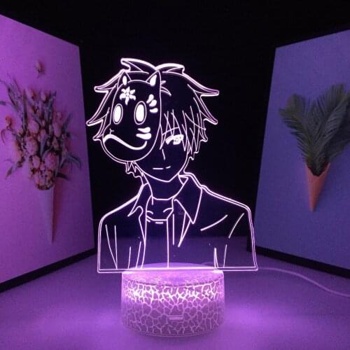 Hotarubi No Mori Anime Figure Ginn 3D LED Night Light for Kids Room Decor Light Birthday Gift Manga Lamp Hotarubi No Mori