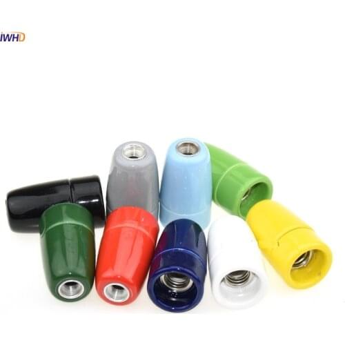 IWHD Portalamparas Vintage Ceramic E14 Socket 110-220V Douille Fitting E14 Lamp Bulb Holder Lampholder For Pet aquarium fish