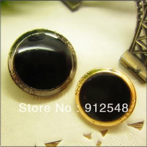 17mm,22mm,10pcs/lot alloy metal button in gold and Silver gray color,Art buttons, garment accessories,JX032