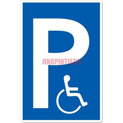 Sticker - Wheelchair Users Wheelchair Sticker Rounded Strobo PVC Signs Personality Car Stickers