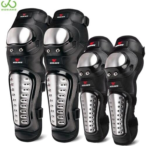 WOSAWE MTB Motorcycle Knee Pad Downhill Protective Gear Guards Hard Shell Motocross Snowboard Roller Hockey Elbow Body Protector