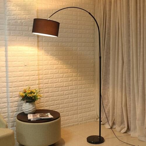 Nordic led eye protection vertical fishing floor lamp creative living room study bedroom bedside feeding table led lamp