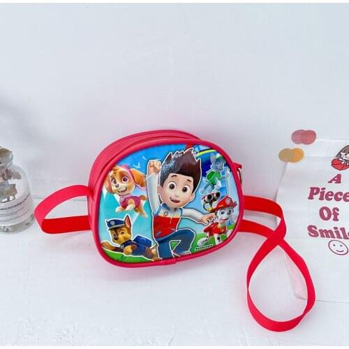2021 New Paw Patrol Childrens Messenger Bag Kawaii Cute Cartoon Accessory Bag Student Coin Purse Fashion Princess Small Satchel