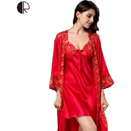 New Sexy Summer 100% Natural Silk Lace Sling Nightdress High Quality Robe tracksuit Female Temptation Sleepwear AP312 pajamas