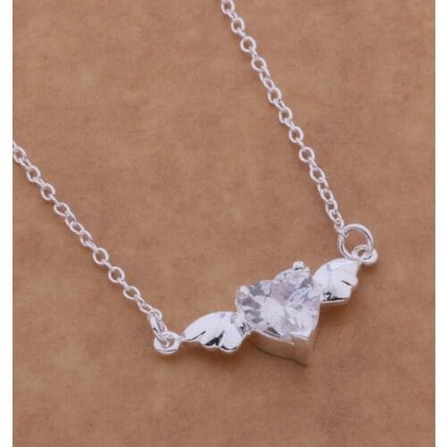Wholesale High quality silver plated Fashion jewelry chains necklace pendant WN-581