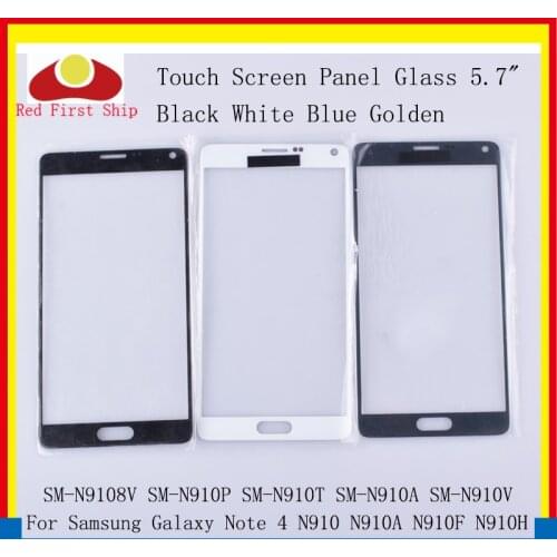 10Pcs/lot Touch Screen For Samsung Galaxy Note 4 Note4 N910 N910C N910A N910F N910H Touch Panel Front Outer Note 4 LCD Glass