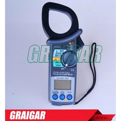 KYORITSU KEW 2003A AC DC Current Voltage Digital Clamp Meters Tester 2000A