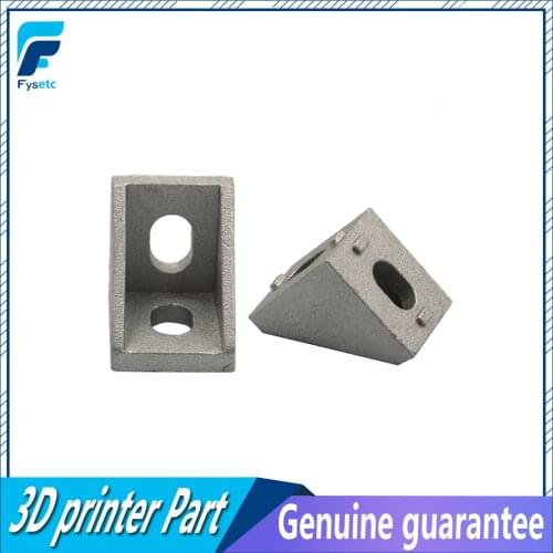 20pcs/lots 2020 Corner Fitting Angle Aluminum 20 x 20 L Connector Bracket Fastener Match Use 2020 Industrial Aluminum Profile
