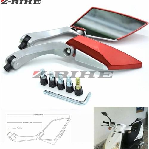 Universal Carbon Alloy Motor rearview mirror motorcycle for yamaha YZF R125 R15 R25 r 125 15 25 mt-07 mt-09 mt 07 09 MT-09 FZ07