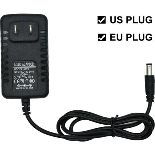 1Pcs Adapter Power Charger Supply 9V 2A EU US PLUG Adaptor Compatible Brother P-touch Label Maker PT-D210 PT-1880 LM160 PT-E100B