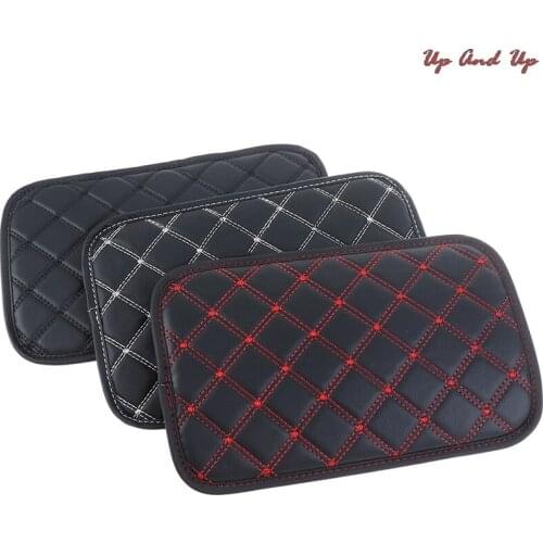 1PC Universal Leather Center Console Cover Car Armrest Cover Arm Rest Pad Fit for Most Vehicle SUV Truck Car Styling Interior
