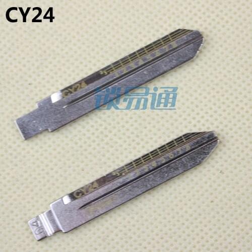 10PCS/LOT CY24 Engraved Line Key Scale Shearing Teeth Blank Key NO.4 For Chrysler 300C Cruiser Cherokee Dodge Jeep