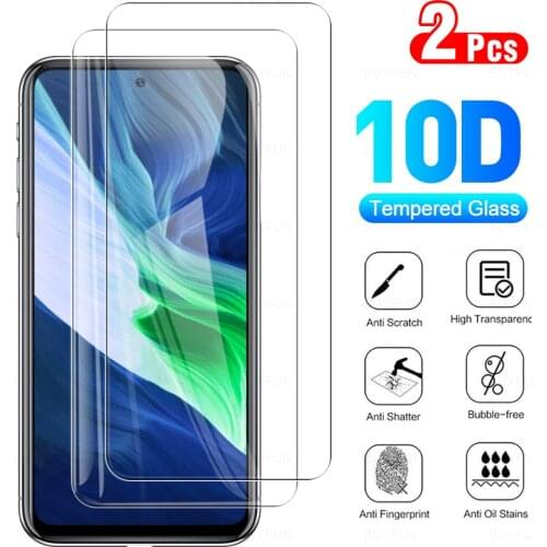 2Pcs/a lot Explosion-Proof Tempered Glass For Infinix Note 10 Pro Screen Protector Safety Protective Glass Film On Note10 10pro