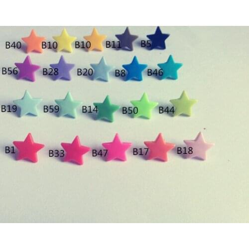 2018Sale New Decorative Buttons Wooden Buttons ( 20 Color Mixed ) 200sets Snap Star Button Fastener Stars For Baby Diaper
