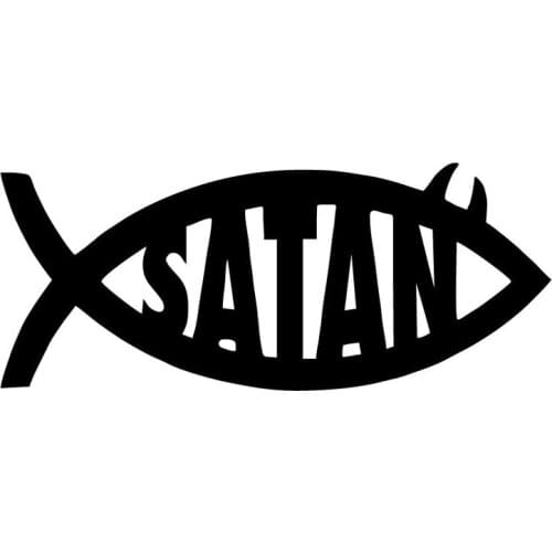 30cm Satan Fish Animal Vinyl Car Styling Stickers Decals Fashion Decor 6ZF-025