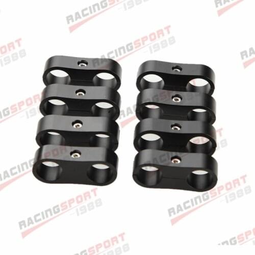 8PCS -4AN AN4 AN-4 4AN Billet Fuel Hose Separator Fittings Adapter