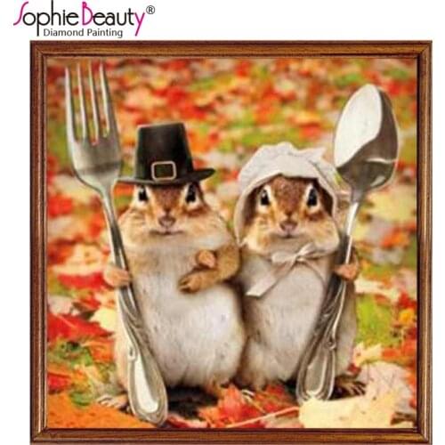 Diy Diamond embroidery square drill Diamond mosaic pasted Cross stitch Crafts Needlework Chickens in the garden Diamond painting