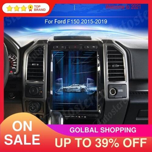Android 9.0 4+64 Tesla Style Car GPS Navigation For Ford F150 SYNC 2015-2019 Auto Multimedia Player Radio Tape Recorder Headunit